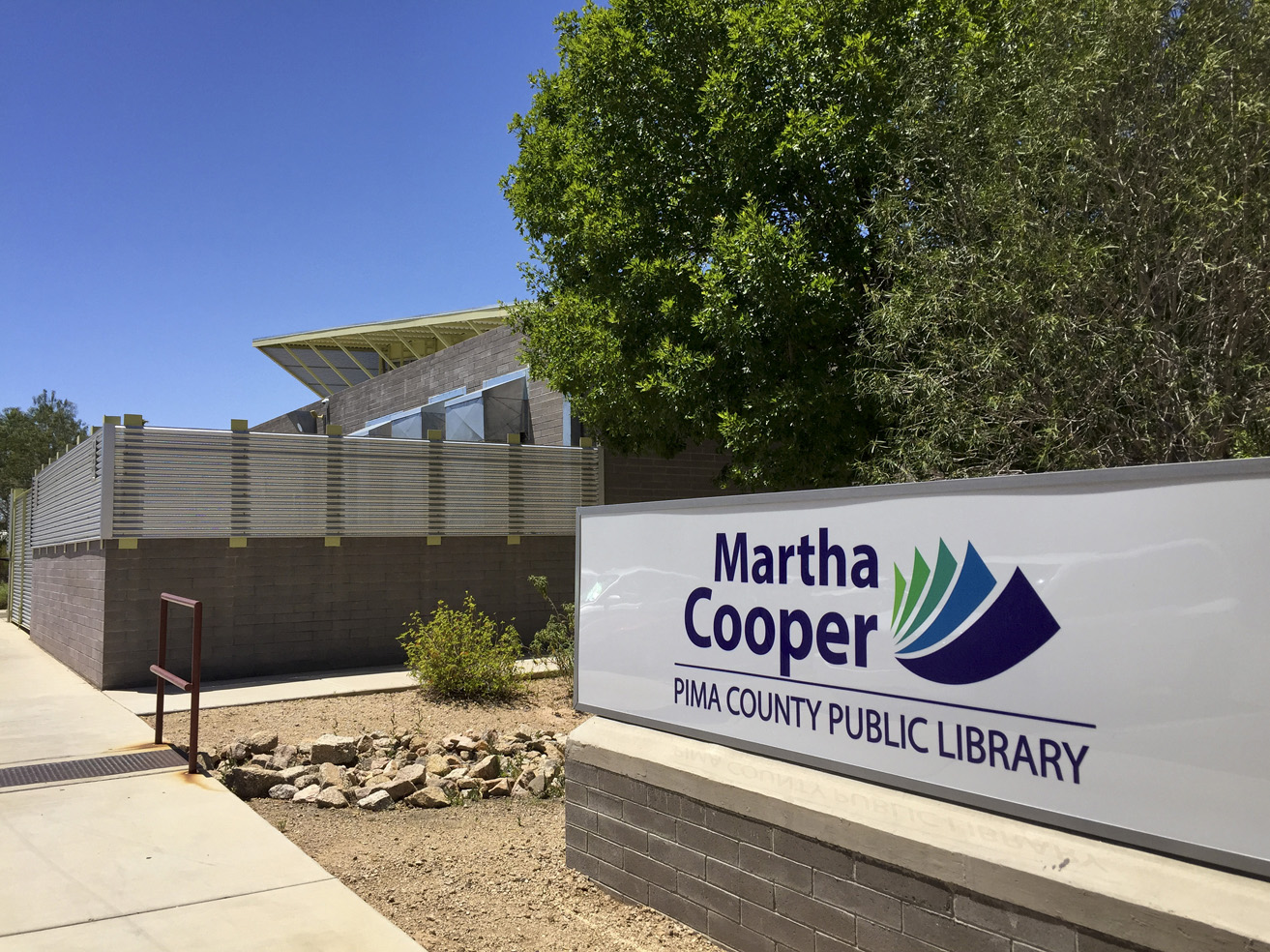 The Martha Cooper library sign