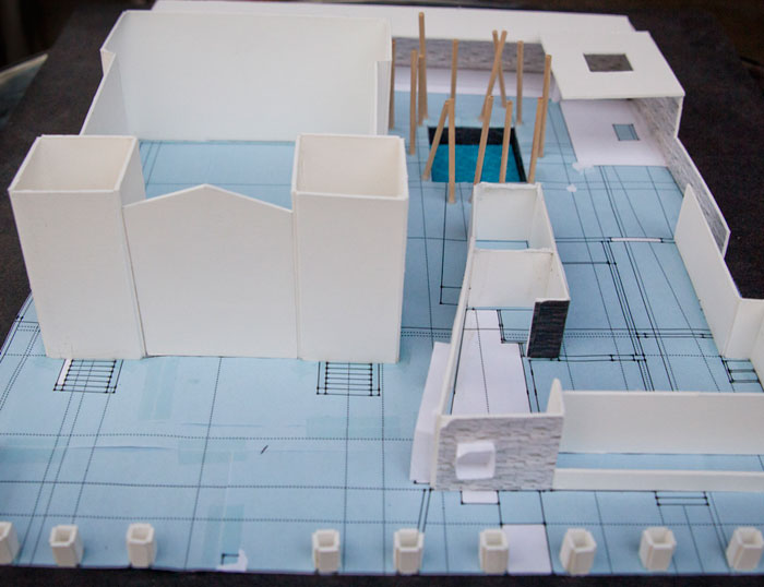A rendering of the expanded Holocaust History Center, bottom right.