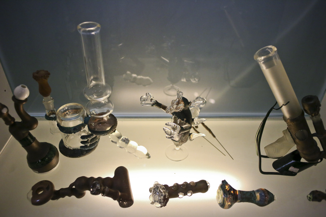 Space Smoke Shop offers a large selection of pieces, as well as fine art for sale and live music.
